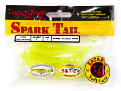 Мягкая съедобная приманка LJ Pro Series Spark Tail 3,0 in (76 мм), цвет 071, 7 шт