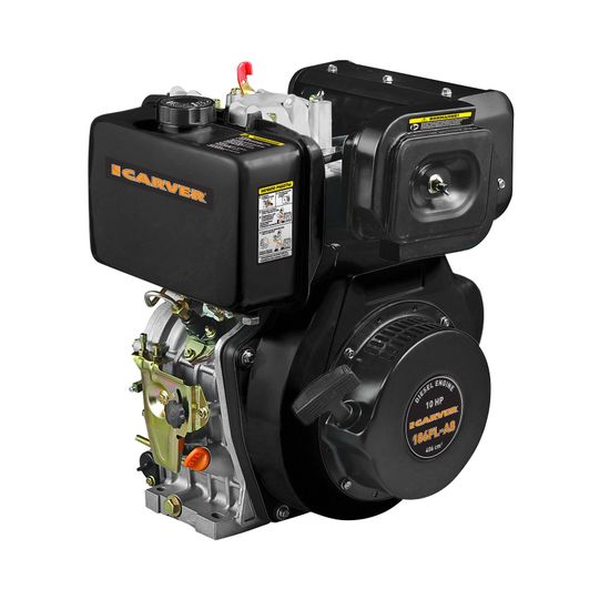 Двигатель дизельный "CARVER" 186FL-A8 (10 л.с., дизель, вал под шлицы)