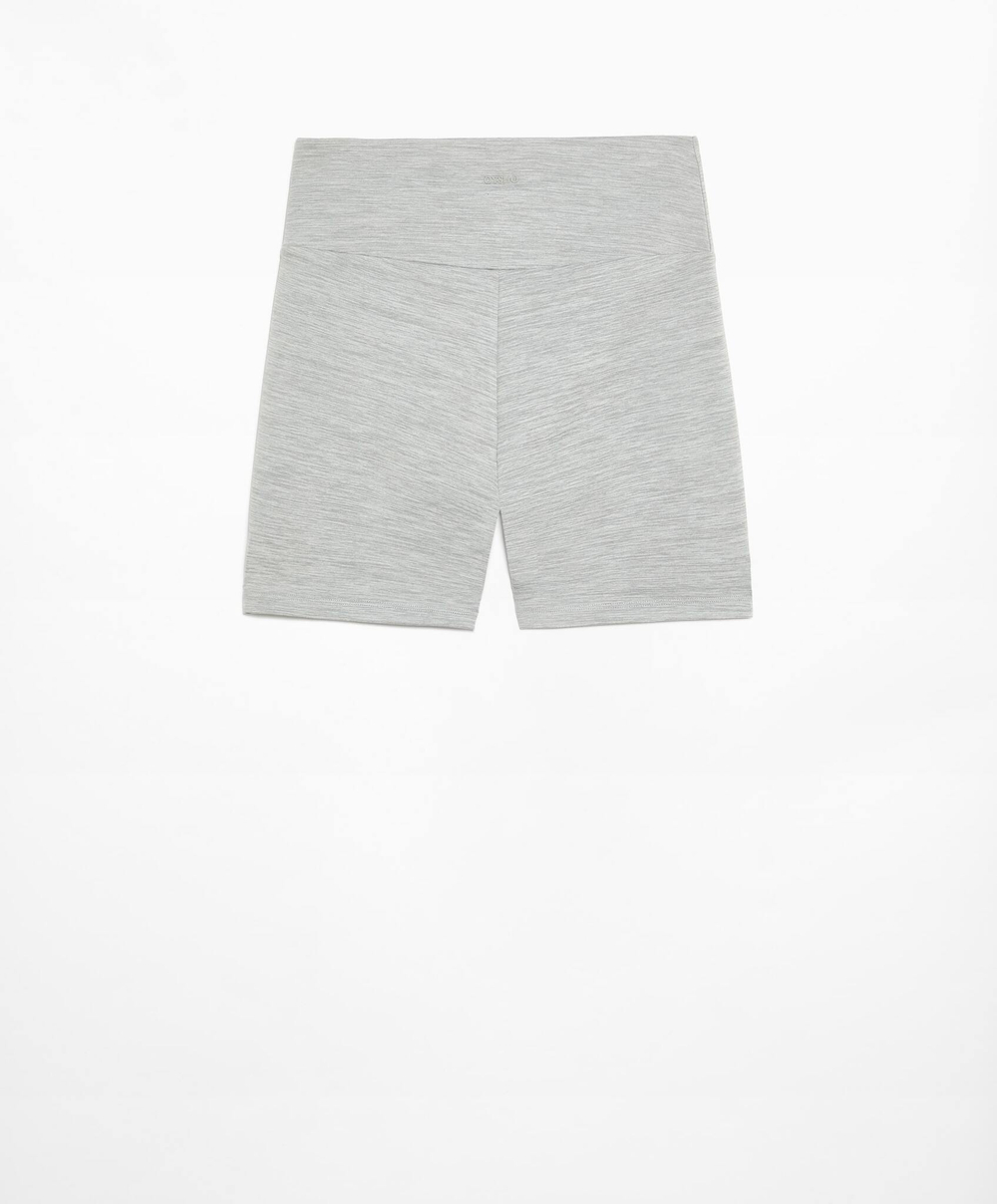 OYSHO Велосипедки Comfortlux с высокой посадкой длиной 10 см, светло-серый меланж