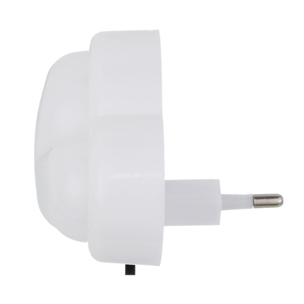 BY Светильник-ночник в розетку Облако светодиодный, 1Вт, 10см, 230В, пластик, белый