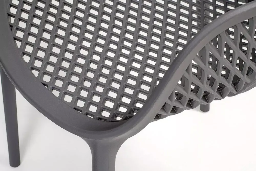 "Беллини" стул пластиковый, цвет темно-серый
