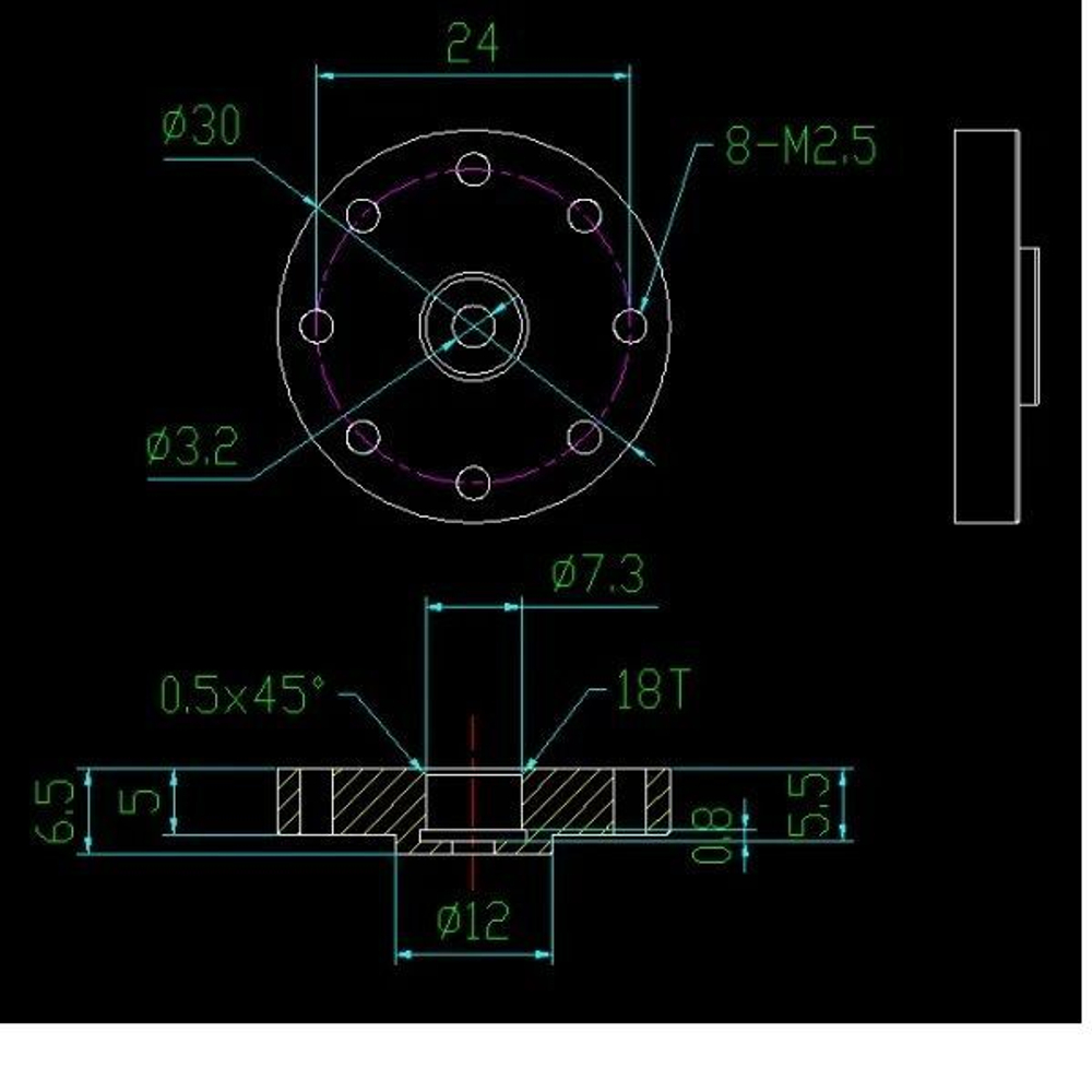 Сервопривод RDS5180, 80 кг*см, 270 градусов для роботов