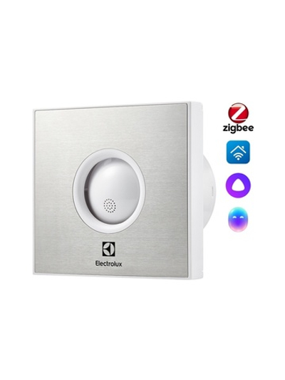 Вентилятор вытяжной серии Rainbow EAFR-100T steel с таймером