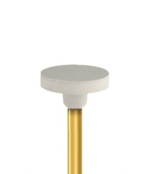 Полир стоматологический колесовидный, для высокоглянцевой полировки керамики и циркония, серый, диаметр 11,0 мм, хвостовик угловой (RA) K.94012F.204.110, Комет Дентал, Германия