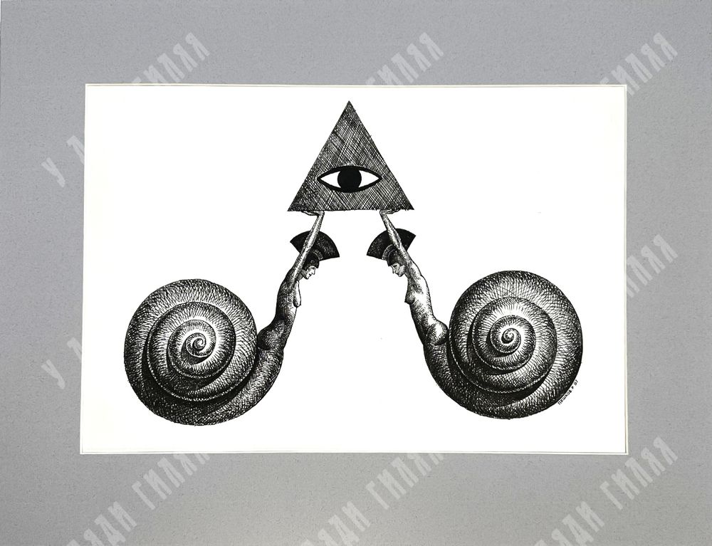 Пешков Р. В. Велогонщик. Бумага, тушь, перо. Россия 2011г.