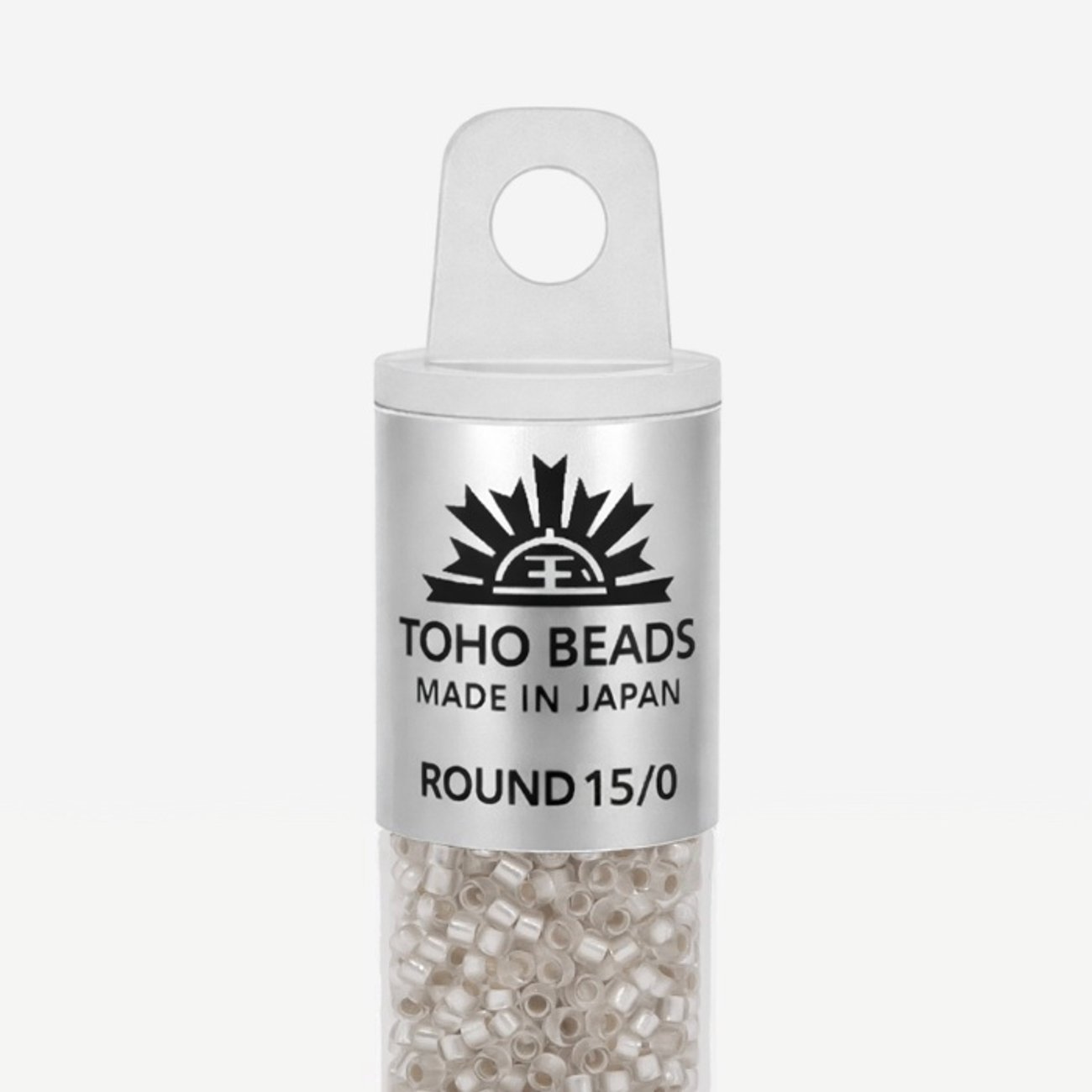 Японский бисер TOHO Round 15/0 (№21F), с внутренним серебрением, прозрачный матовый