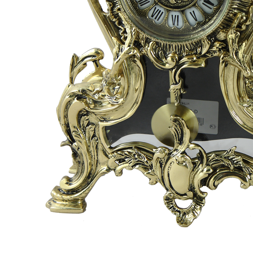 Bello De Bronze Часы Конша с маятником, золото