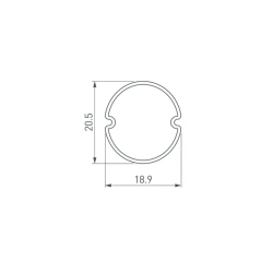 Экран ARH-ROUND-D20-DUAL-2000 OPAL (Arlight, Пластик) 039253
