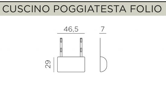 Подушка-подголовник для лаунж кресла Folio