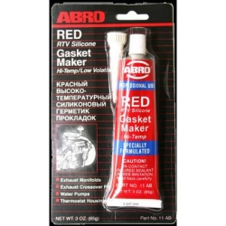 Герметик силиконовый КРАСНЫЙ 85г ABRO 11 AB