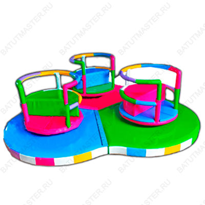 Электрическая карусель детская 4KIDS "Волшебные стаканчики"