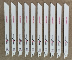 Полотно сабельное по металлу S1122BF, 10шт, длина 225 мм, шаг 1,8мм (14TPI).