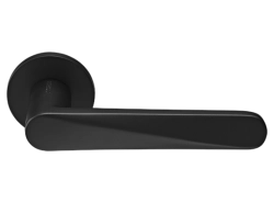 Ручка дверная CAYAN MH-58-R6 MSC раздельная на круглой розетке 6 мм