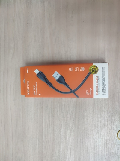 Кабель Borofone BX51 Lightning 2.4A 1м черный