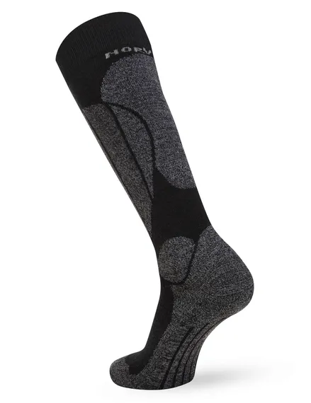 Термоноски мужские Norveg Sport Wool горнолыжные высокие  9SWSMRU-021, черный+антрацит