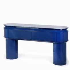 Консоль Salem 160х40 см, синий глянец