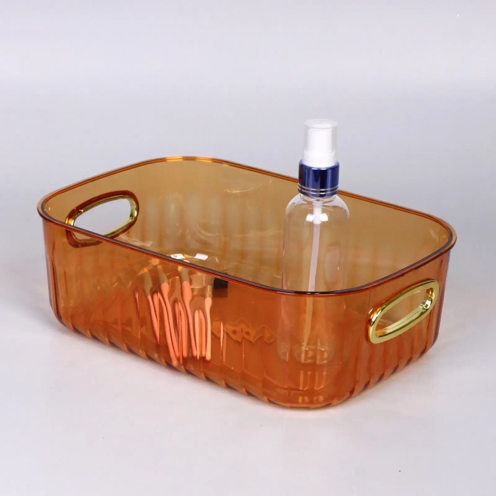 Контейнер для хранения «ЛАМИНГТОН», цвет охра, 26*12*9,8см