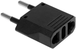 переходник с китайской розетки , на евро вилку , Сетевой адаптер для путешествий , черный Латунь! R74S 16А