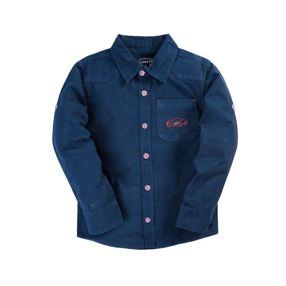 Рубашка для мальчиков ОР821 Синий р.92