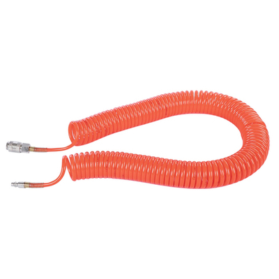 Шланг пневматический, соединение рапид (EURO) 1/4"M;1/4"F, спиральный, PU, длина 15 м ARNEZI R7502012