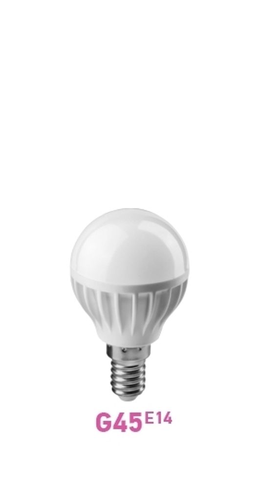 Лампа светодиодная 6W E14 шарик 4000K 470Lm 220V (OLL-G45-6-230-4K-E14) ОНЛАЙТ