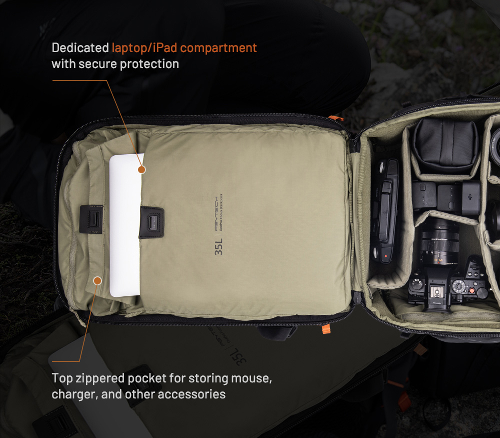 Рюкзак PGYTECH OnePro Focux 25L, цвет Space Black