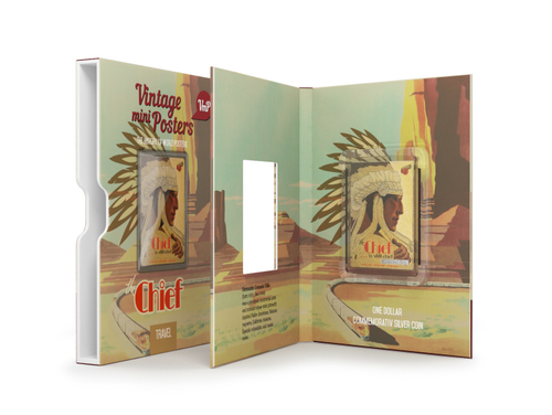 Ниуэ 2015, 1 доллар, серебро. Минипостеры The Chief