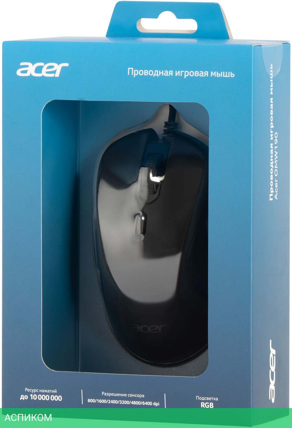 Мышь Acer OMW190 черный (ZL.MCEEE.00T)
