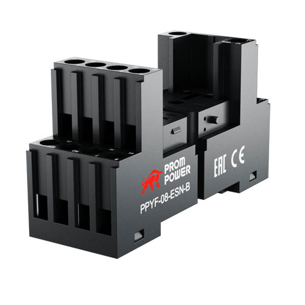 Колодка Prompower PPYF-08-ESN-B для реле серии PMY2, винтовые клеммы