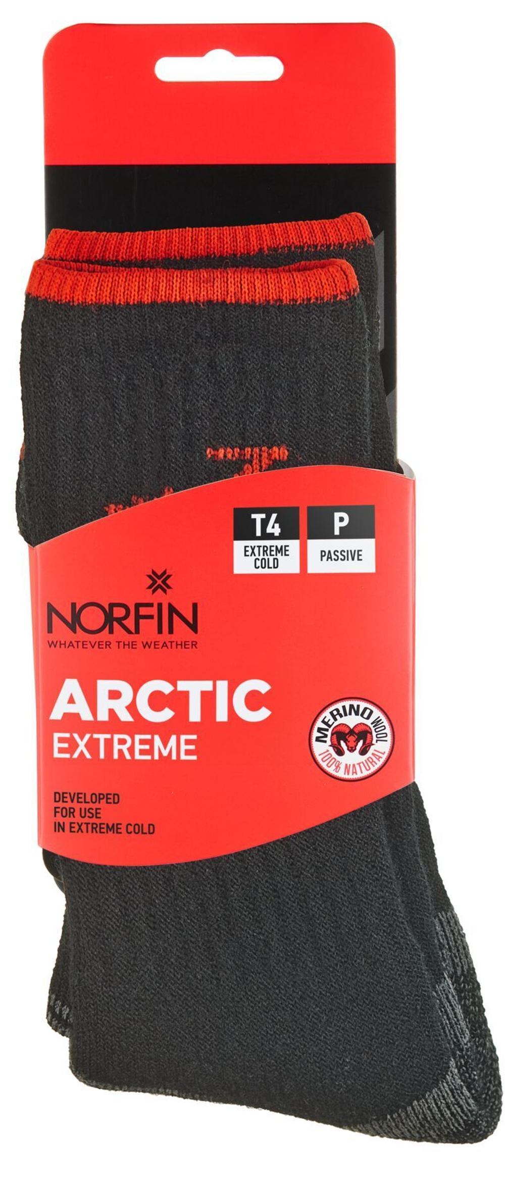 Термоноски Norfin T4P ARCTIC MERINO EXTREME CREW р.(42-44) L