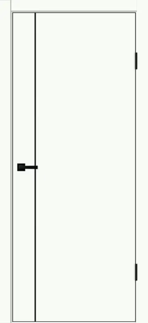 Межкомнатная дверь TECHNO BLACK FM1 Белый опал EMALUX