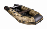 Таймень NX 3600 НДНД PRO Камуфляж Камыш/черный + KAMISU T 9.9 BMS (комплект лодка + мотор)