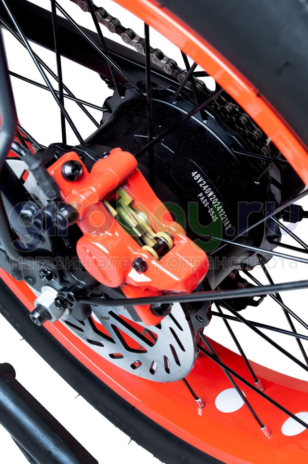 Электровелосипед Minako F11 Pro 2025 года (48V/20Ah) - Красный обод фото №9