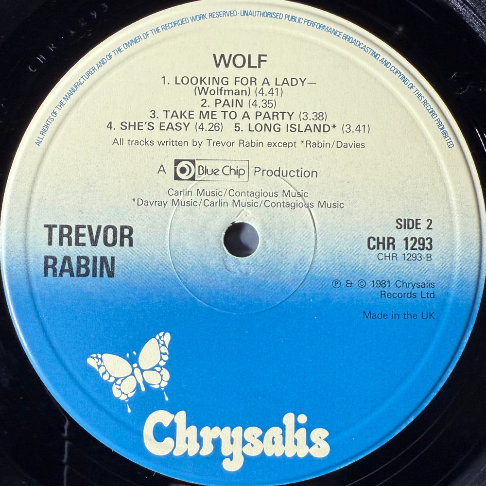 Trevor Rabin ‎– Wolf (Англия 1981г.)