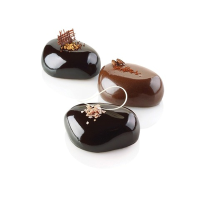 Силиконовая форма с вырубкой Zen 100 (Камни), Silikomart, Италия