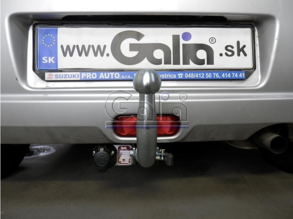 Фаркоп оцинкованный Galia S078A для Suzuki Swift хетчбек 3/5 дверей 2005-2009, кроме 4WD / Opel Agila B 2008-(паспорт и сертификат в комплекте)(без электрики)
