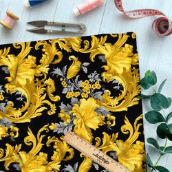 Ткань премиум интерлок фантазийный узор