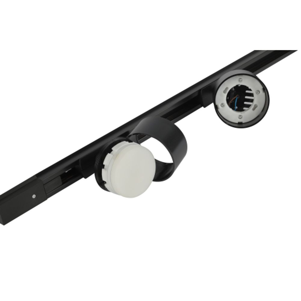 Комплект однофазной трековой системы ЭРА TR71-GX53-SET-3-1 BK под лампу GX53 черный | Комплекты трековой системы