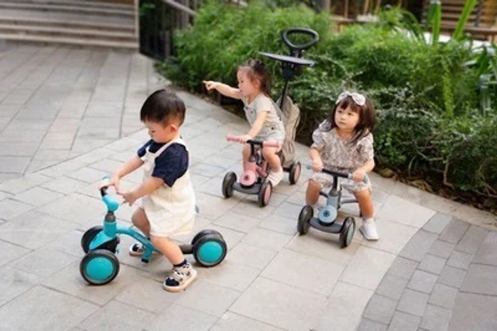 Беговел-каталка Globber Learning Bike 3 в 1 Deluxe Pastel Deep Pink