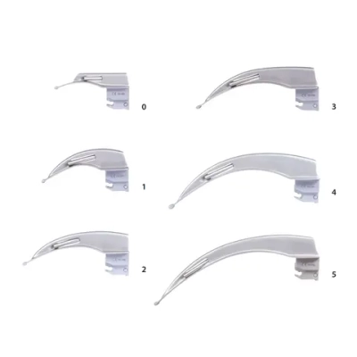 Клинок Макинтоша KaWe №3 фиброоптика многоразовый со сменным световодом 130х22 мм