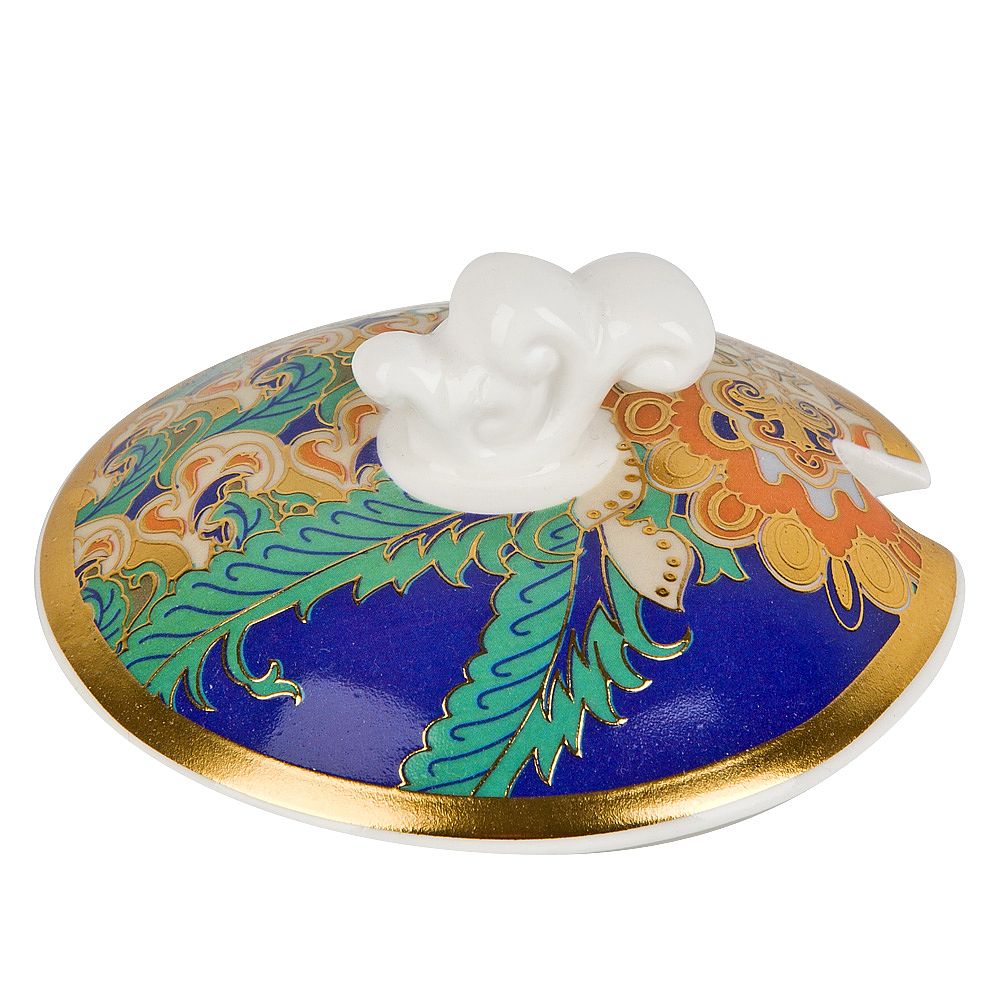 Сахарница с ложкой "Saphir" 10х9,5см v=250мл (фарфор) (подарочная упаковка)