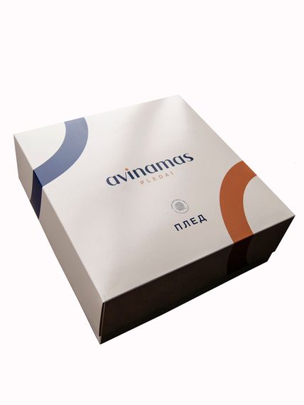 Плед LINA 3-21 из шерсти ягнят AVINAMAS