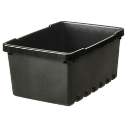 IKEA UPPSNOFSAD  (ИКЕА УППСНОФСАД)  -  Контейнер, черный, 25x17x12 см/3,5 л