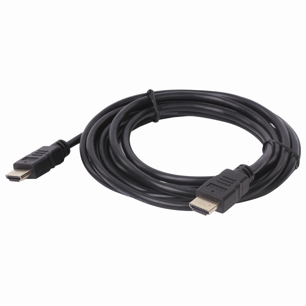 Кабель HDMI AM-AM 3 м SONNEN ver1.4 FullHD 4К для ноутбука компьютера ТВ-приставки монитора телевизора проектора черный (2 штуки в упаковке)