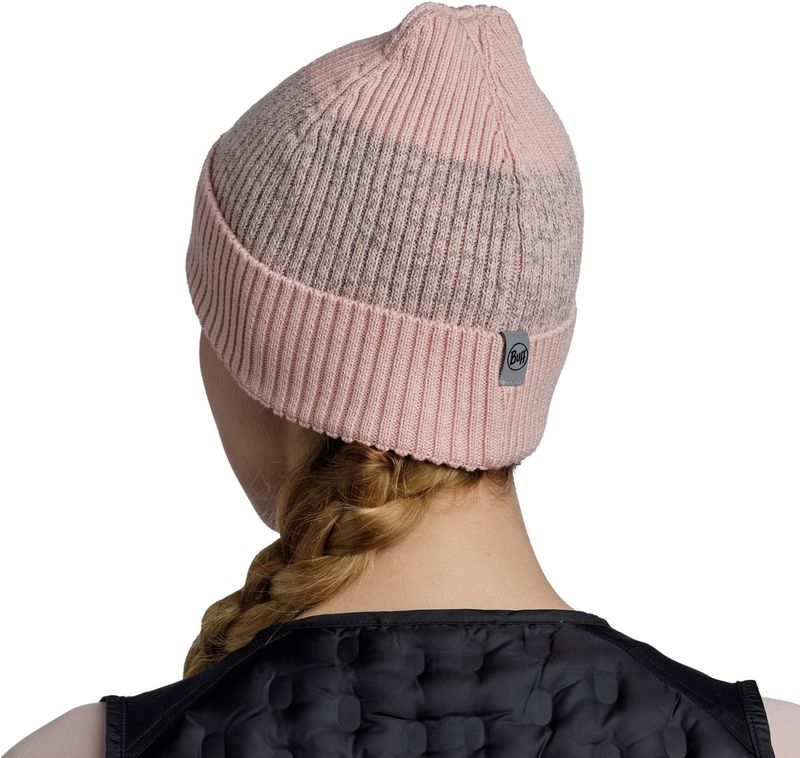 Шапка Buff Merino Active Hat Solid Pale Pink Фото 5