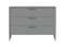 Комод Type 3 ящика ширина 120 см (серый)