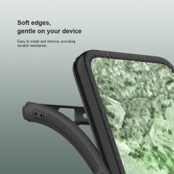 Двухкомпонентный чехол от Nillkin c поддержкой зарядки MagSafe для Google Pixel 8A, серия Super Frosted Shield Pro Magnetic Case