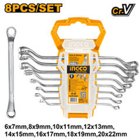 Набор накидных изогнутых ключей 6-22 мм 8 пред. INGCO HKSPA3088 INDUSTRIAL