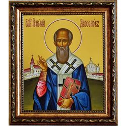 Григорий Великий (Двоеслов) святитель. Икона на холсте.