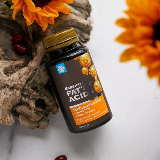 Лецитин подсолнечника с МСТ-маслом и бета-каротином Essential Fatty Acids